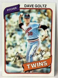 1980 Topps Minnesota Twins Baseball Card #193 Dave Goltz