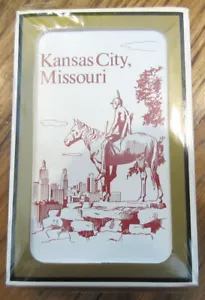 Mazo de cartas Kansas City Missouri indio a caballo nuevo puente Gemaco - Imagen 1 de 2
