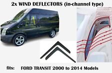 Set of 2 wind deflectors for FORD TRANSIT MK3 2000 to 2014 Models side visors