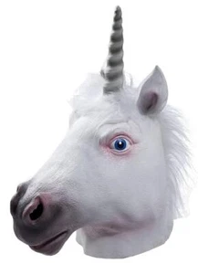 Unicorn Mask Fantasy Animal Horse Fancy Dress Halloween Adult Costume Accessory - Picture 1 of 1