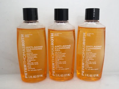 PETER THOMAS ROTH ANTI AGING CLEANSING GEL ANTI WRINKLE 2 OZ NWOB LOT OF 3 - Image 1 of 3