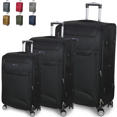 ORMI (OR&MY,LUMI) Tris ORMI Set 3 Trolley di Qualità Valigie Espandibile 4 RUOTE Bagaglio a Mano