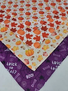 Herbst Hund Bandana flexibel Deko glatt Schal Lätzchen Halloween Kürbis Blätter - Bild 1 von 5