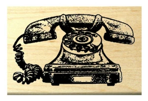 Sello de goma de teléfono vintage P119 - Imagen 1 de 1