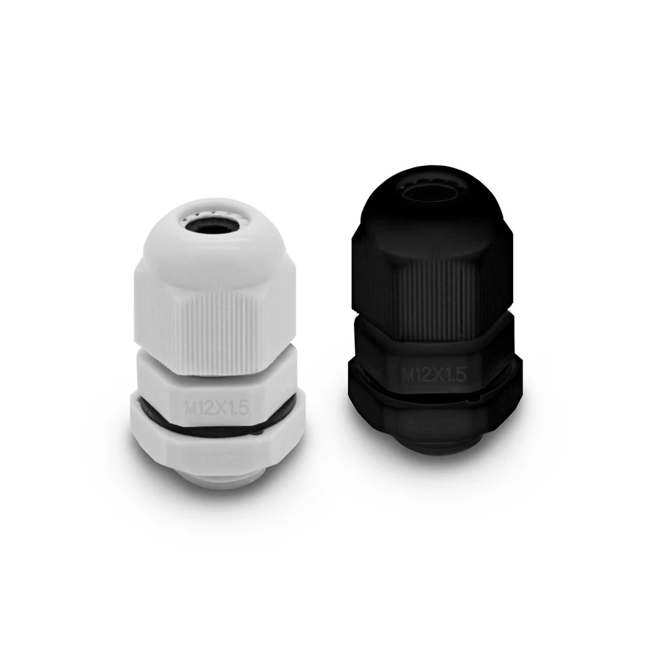 Kabelverschraubung M12, M16, M20, M25 grau/schwarz mit Gegenmutter, 5Stk / VE - Bild 1 von 4