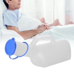 Male Urinal Bottle With Lid & Handle - 1000ML - Incontinence/Toileting/Travel AU - Zdjęcie 1 z 11