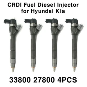 Refurbished Fuel Diesel Injector CRDI 4P 33800 27800 for Hyundai Kia VGT - Picture 1 of 2
