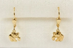 Pendientes De Niños Botón Oro 375 9 Quilates Motivo Oso - Imagen 1 de 1