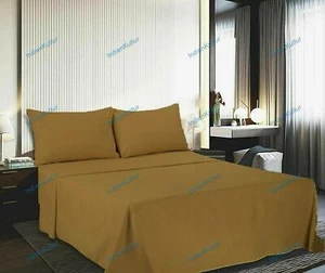 Solid Color Soft Smooth Cooling Luxury Microfiber 13" Depp Pocket Fitted Sheet - Picture 1 of 11
