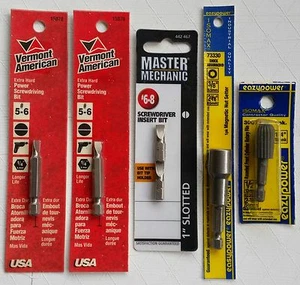 Screwdriver Bits          Nut Setter          Rotary File           New on Cards - Picture 1 of 7