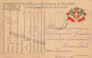 12-105H) WW1 FRANCHIGIA 1917 POSTA MILITARE 59 CASA SESTI LUCCA - Picture 1 of 2