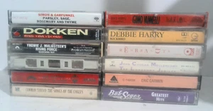 12 Rock Metal Cassette Tapes BOB SEGER Rising Force DOKKEN Mellencamp AIR SUPPLY - Picture 1 of 18