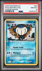 PSA 8 Wailmer Reverse Holo 69 2006 Pokemon Ex Legend Maker Card 93453416 - Picture 1 of 2