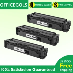 3 PK Black 045 Toner for Canon MF634Cdw MF632Cdw LBP612Cdw LBP611Cn 1243C001 - Picture 1 of 2