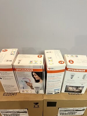 (4) SYLVANIA SMART+ ZigBee Light Bulb LED Full Color Adjustable Works w/ Alexa - Image 1 of 4