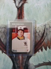 1987-88 Leesley Sioux City Musketeers USHL Hockey Bob Ferguson Card NM see Pics