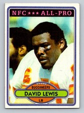 1980 TOPPS DAVID LEWIS TAMPA BAY BUCCANEERS #180