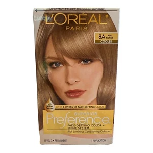 L'Oreal Paris Superior Preference 8A Ash Blonde Fade-Defying Color + Shine - Picture 1 of 1