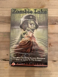 ZOMBIE LAKE (VHS 1981 FS) Original Wizard Video BIG BOX 1985 HTF OOP RARE - Picture 1 of 6