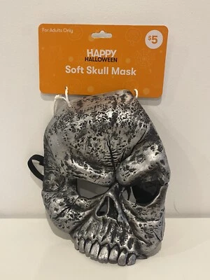 Máscara de esqueleto suave Halloween para adultos Foto 1 de 4