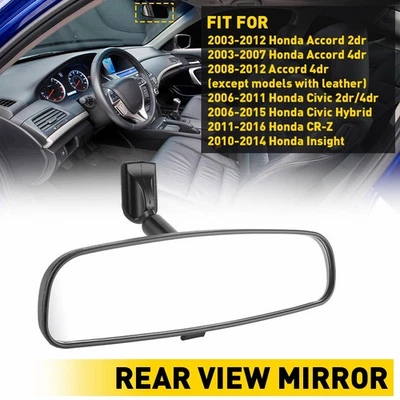 For 2003-2012 Honda Accord Civic CR-Z Interior Insight Rear View Mirror - Image 1 of 4