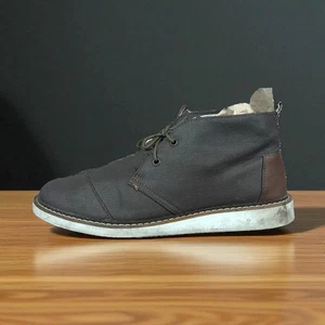Toms Mateo Chukka Boots Mens Brown Lace Up US 12 Casual Shoes Canvas - Picture 1 of 17