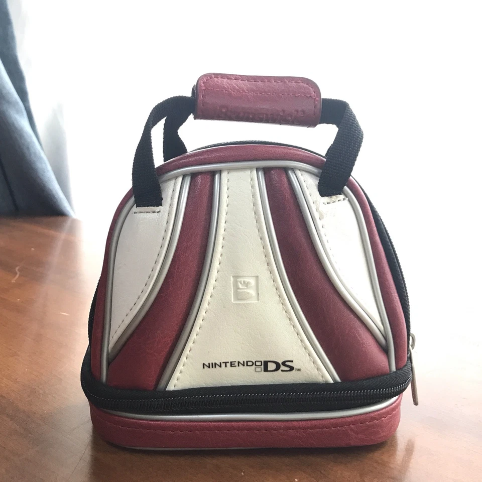 Estuche de viaje Nintendo DS rojo blanco Brunswick Bowling Ball Bag 2008 Foto 1 de 4