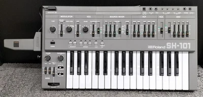 Roland SH-101 Monophonic Analog Synthesizer Vintage w/Modulation Controller - Image 1 of 4