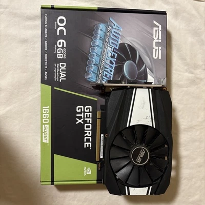 Asus GeForce GTX 1660 Super OC 6GB Phoenix Graphics Card PH-GTX1660S-O6G Used - Image 1 of 4