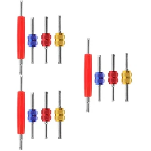 3 Sets Valve Core Wrench Air Conditioning Tool Conditioner Repair Tools Remover - Picture 1 of 12