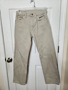 Wrangler Jeans Cowboy Cut Size 29x32 Tan Khaki Western Pro Rodeo 13mwztn - Picture 1 of 8