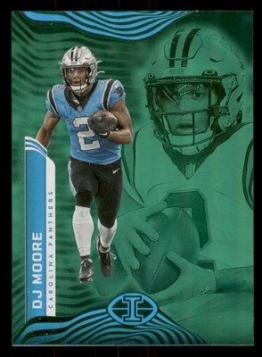 DJ Moore 2022 Panini Illusions #13 Trophy Collection Emerald Carolina Panthers - Image 1 of 2
