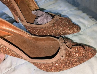 Salto Alto Feminino Carlos by Carlos Santana Bonito Rubi Glitter Tamanho 8 - Imagem 1 de 4