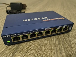 Netgear Prosafe GS108 v3 8 Port Gigabit Ethernet Smart Switch - Picture 1 of 6