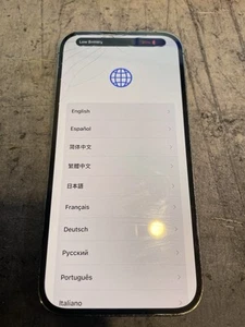 Apple iPhone 14 Pro 256GB Factory Unlocked Deep Purple (Cracked Screen) F20 - Zdjęcie 1 z 14