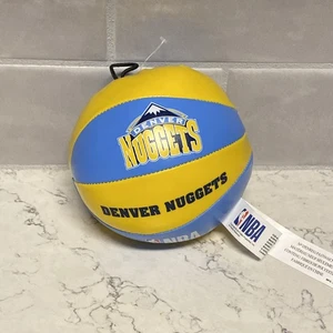Good Stuff Denver Nuggets NBA Blue Yellow Plush Basketball 4" Hang String - Foto 1 di 7