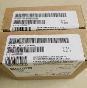 New One Siemens 6ES7 138-4DF11-0AB0 Serial I/O Module 6ES7138-4DF11-0AB0 - Picture 1 of 3