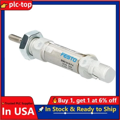 US FREE TAX New FESTO DSNU-16-10-P-A 19198 Pneumatic Cylinder Control Valve - Image 1 of 4