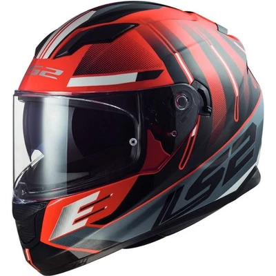 LS2 CASCO MOTO INTEGRALE FF320 STREAM EVO SHADOW GLOSS WHITE RED - Image 1 of 2