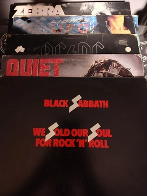 Hard Rock 70s-80s Vinyl LP LOT~AC/DC, BLACK SABBATH, QUIET RIOT, ZEBRA, UFO - Image 1 of 4