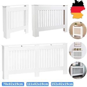 Heizungsabdeckung Heizungsverkleidung Heizkörper Abdeckung Heizung MDF Weiß - Bild 1 von 13