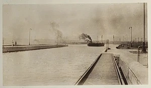 1920er 30er Foto St. Catherines Ontario Lake Erie Welland Kanal Schiff Hafen - Bild 1 von 3