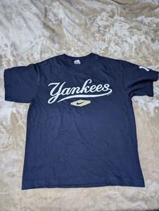 Vintage Y2K Nike Team New York Yankess Jungen Large Center Swoosh MLB Baseball - Bild 1 von 7