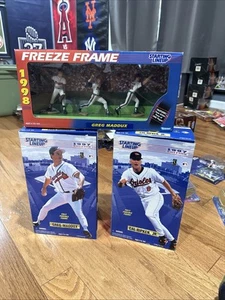 1997 1998 Starting Lineup 12 Inch Lot Greg Maddux Cal Ripken Jr Slu Freeze Frame - Picture 1 of 7