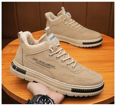 MARKENLOS Herren Sneaker Warm Gefüttert Stiefel Schneeschuhe Winter Schuhe Stiefeletten DE