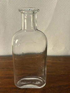 Vintage Glass Cork Medicine bottle Signed FER & CO 4.250" tall - Picture 1 of 6