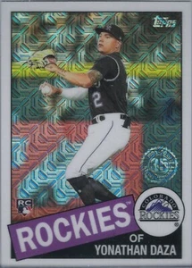 2020 Topps Update Silver Pack 1985 Chrome Ref CPC-47 Yonathan Daza Rockies RC - Foto 1 di 1