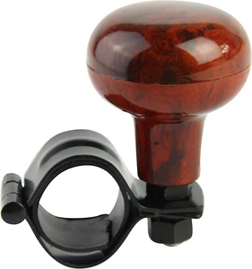 Woodgrain Steering Wheel Spinner Knob Universal Fit for All Cars Trucks Semis... - Picture 1 of 12