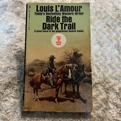 Ride The Dark Trail Frontier Paperback Book by Louis L'Amour Bantam Books 1972 Foto 1 de 4