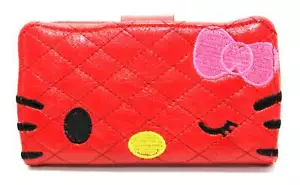 Funda billetera roja para teléfono Hello Kitty iPhone 4S - Imagen 1 de 1